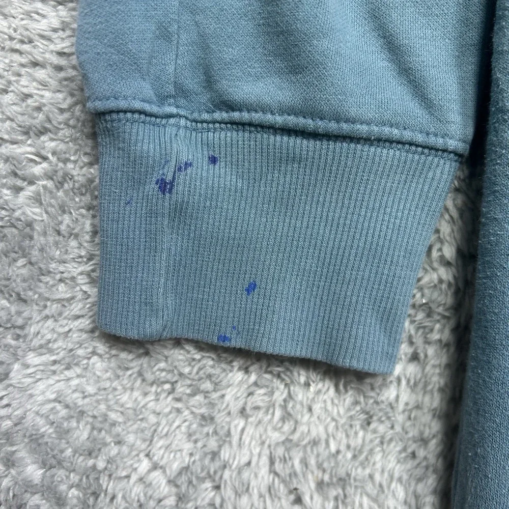 The North Face Half Dome Hoodie Mens‎ XL Blue Pullover Outdoor *PAINT SPOTS